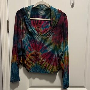 Colorful Tie-Dye Women's Top